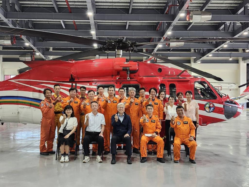 2024.08.12內政部常次視察空勤台東駐地，嘉許4年半後送近300鄉親轉診。